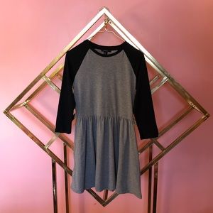 Black and grey dress